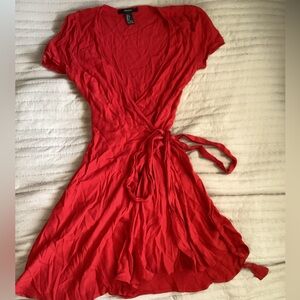 Women’s forever 21 Size S Elegant Red Wrap Dress